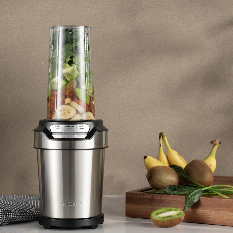 Sabor Elevation blender 900W 0,8L børstet/klar