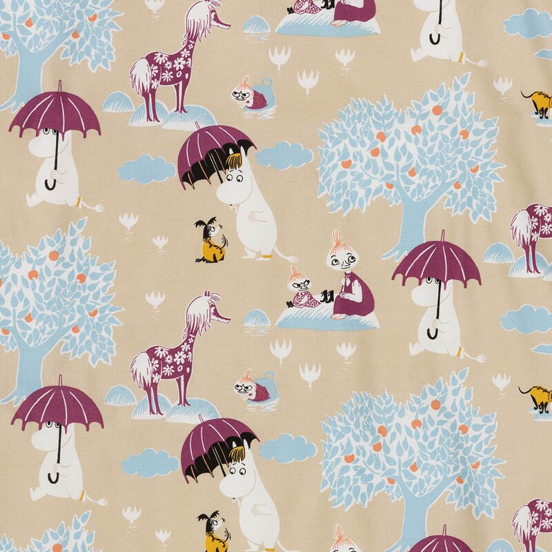 MoominArabia Mummi sengesett 85x125 cm Under paraplyen multi