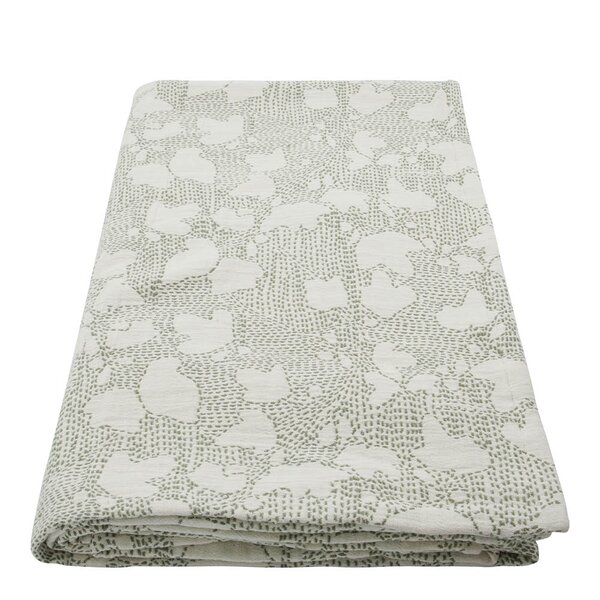 House Doctor Mori sengeteppe i bomull 220x140 cm off-white/khaki