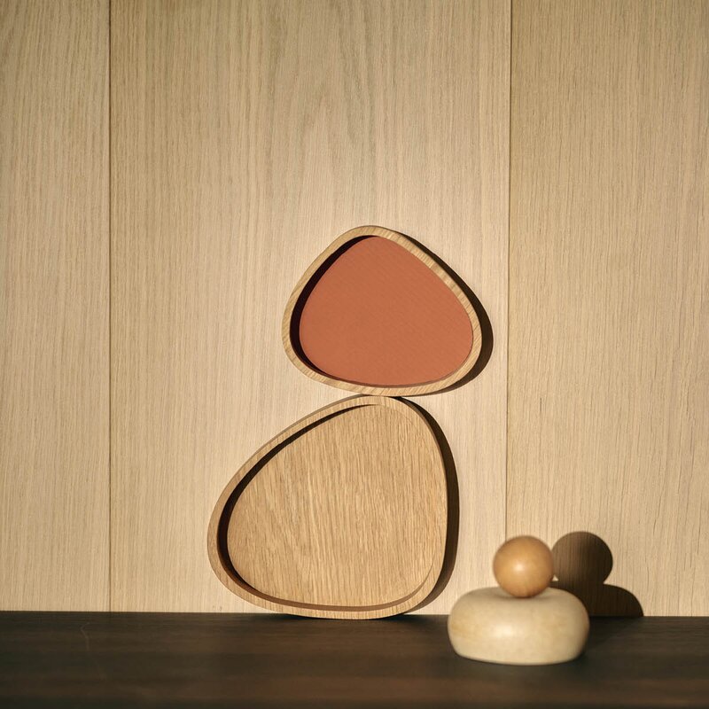 LIND DNA Curve Corduroy glassbrikke 11x13 cm Rust