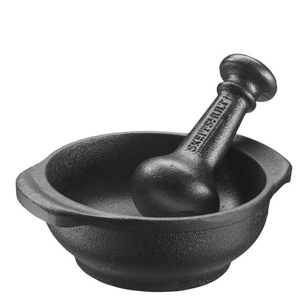 Skeppshult Morter 11 cm støpejern svart