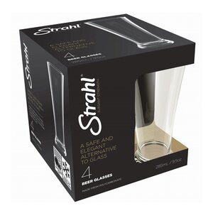 Strahl Ølglass 28,5 cl 4 stk polykarbonat