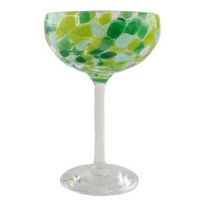 Magnor Swirl champagneglass 22 cl grønn