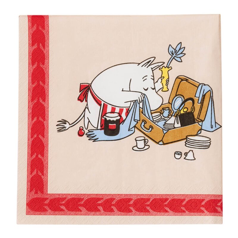 MoominArabia Mummi serviett 33x33 cm 20 stk Ferieklar