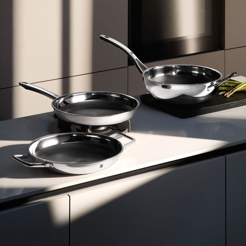 WMF Profi Resist stekepannesett 2 deler 24+28 cm honeycomb