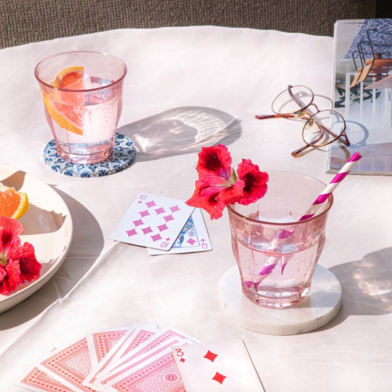 Duralex Picardie vannglass 25 cl 4 stk rosa