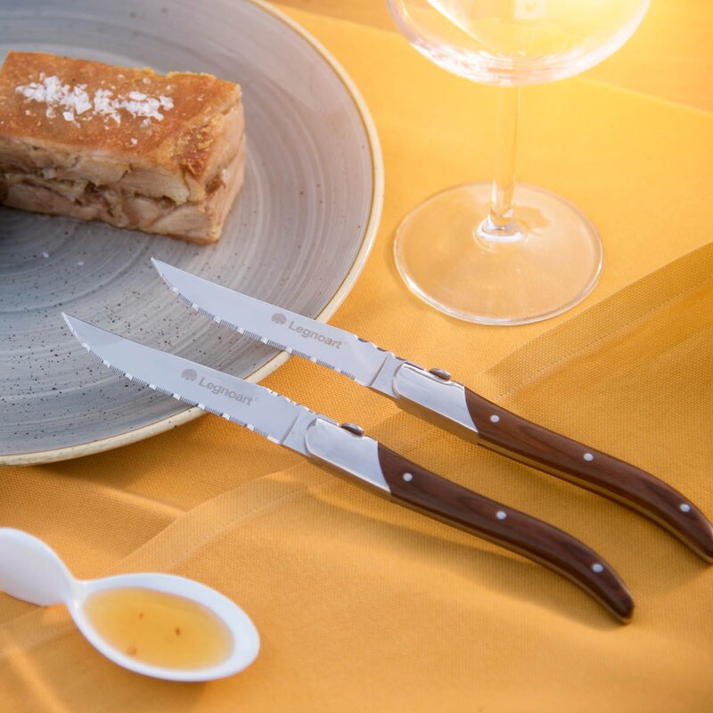 Legnoart Fassons grillkniv 4-pakning pakkatre