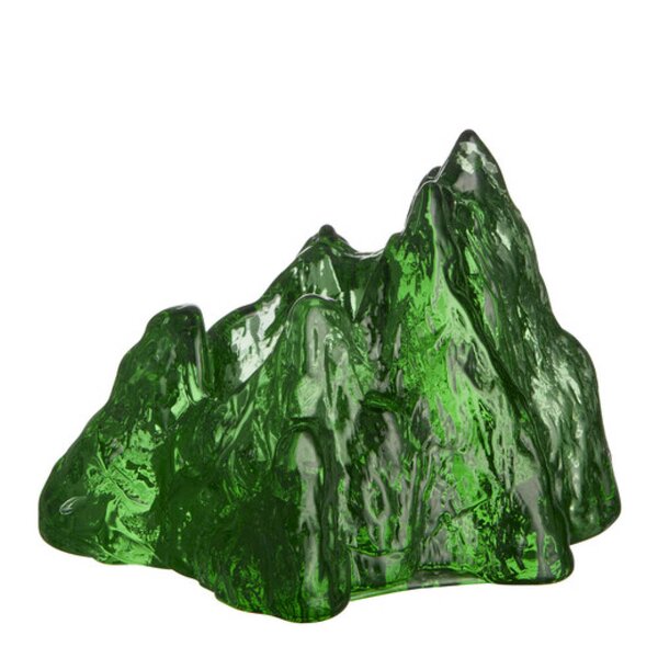 Kosta Boda The Rock lyslykt 9 cm grønn