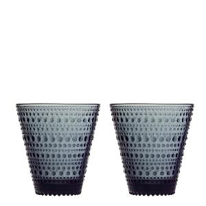 iittala Kastehelmi glass 30 cl 2 stk mørk grå
