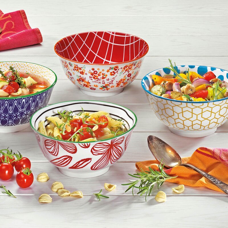 Cilio AMICI skål 85 cl 18 cm blomster