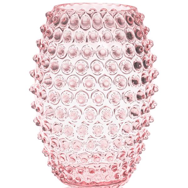 Klimchi Hobnail egg vase 18 cm rosaline