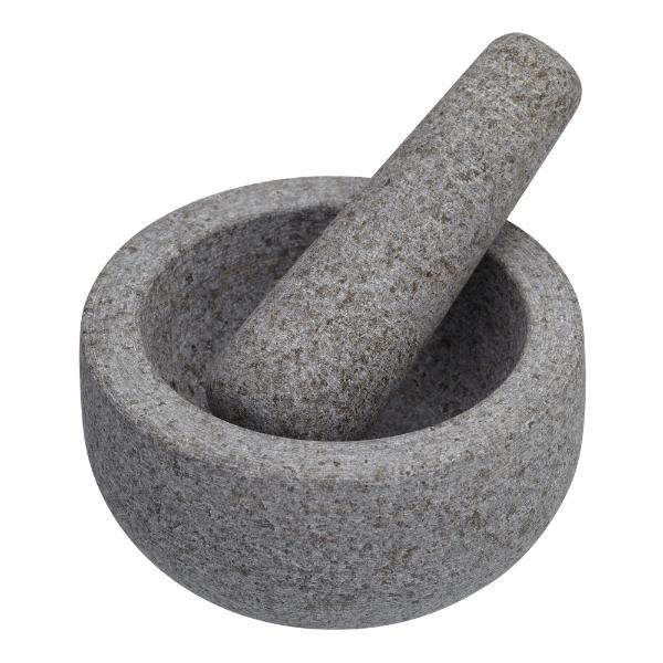 Kitchen Craft Morter og morterstøter 12 cm granitt grå