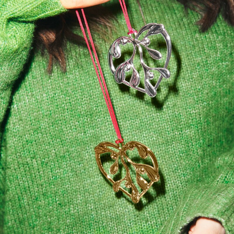 Rosendahl Karen Blixen ornament 6 cm Under the Mistletoe sølv