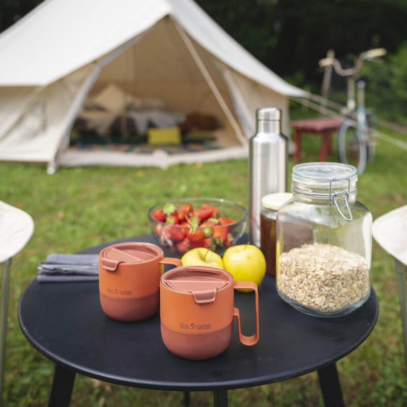 Klean Kanteen Rise kopp 41 cl med flipplokk Autumn Glaze
