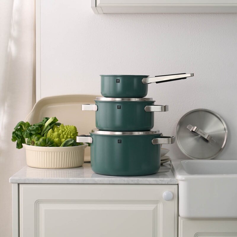 Zwilling Pure grytesett 5 deler grønn