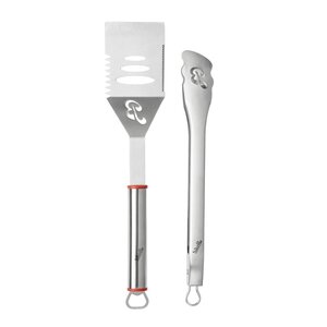 Berkel BBQ sett med stekespade og tang i rustfritt stål 44 cm