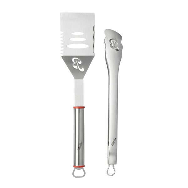 Berkel BBQ sett med stekespade og tang i rustfritt stål 44 cm