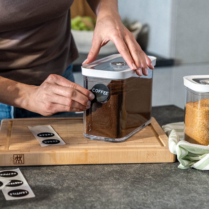 Zwilling Fresh & Save Cube rektangulær oppbevaringsboks med vakuumlokk 1,8L