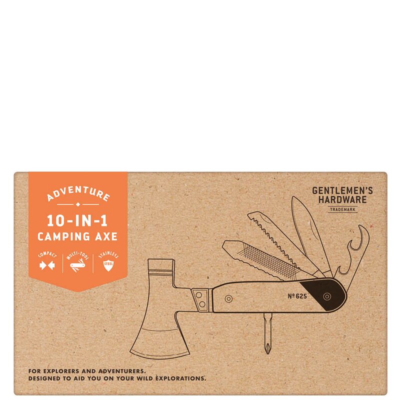 Gentlemen-s Hardware Multiverktøy 10-i-1 øks