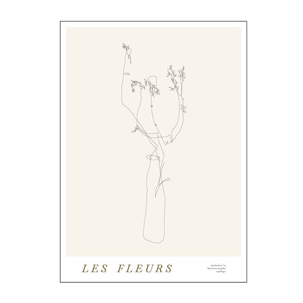 Poster & Frame – Mie & Him poster 30×40 cm les fleurs 02