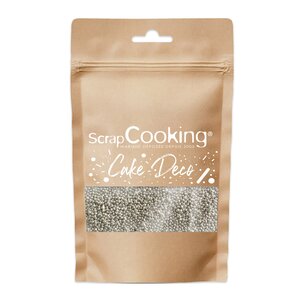ScrapCooking Kakestrø minikuler 80 g sølv
