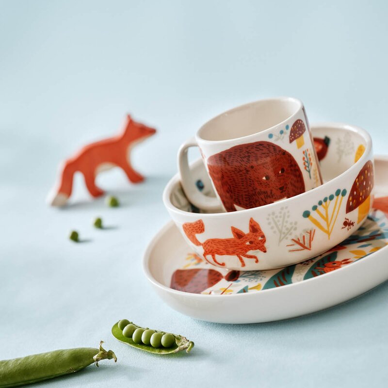 Arabia Poppoo barneservise 3 deler Venner