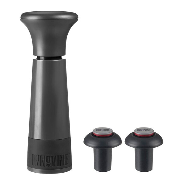 Innovine Vakuumpumpe-vinsparer 18x11,5 cm grafitt