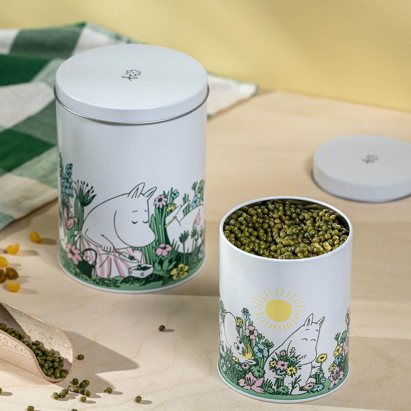 Muurla Mummi metallbokser I Hagen 2 stk hvit