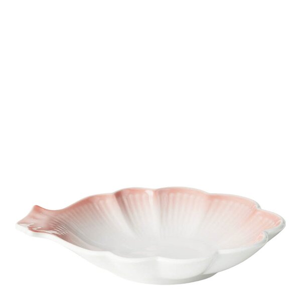 Royal Copenhagen Iris blomsterformet asjett 16 cm korall