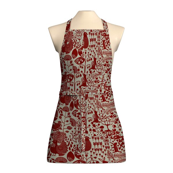 Arvidssons Textil Fyri forkle 65x85 cm rød