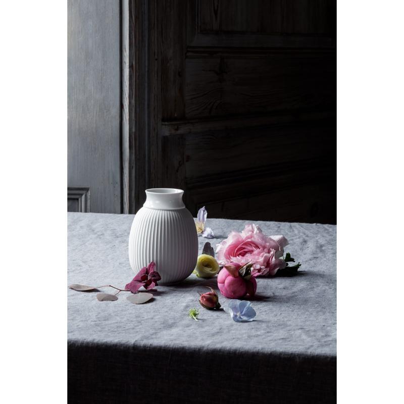 Lyngby Porcelæn Curve vase 17,5 cm hvit