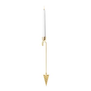 Georg Jensen Jul 2025 lysestake kremmerhus 19 cm gull