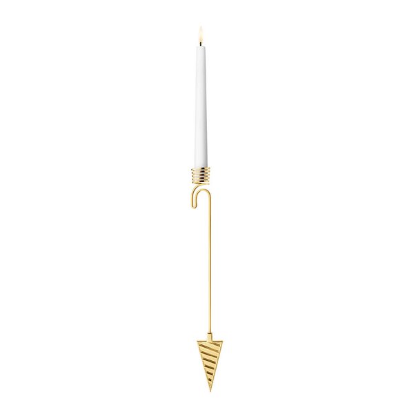 Georg Jensen Jul 2025 lysestake kremmerhus 19 cm gull