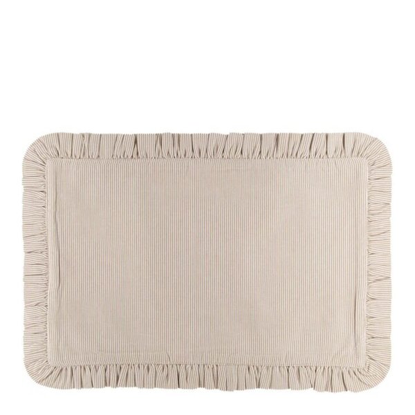 Holmen Ingrid bordbrikke kurvet 33x48 cm brun/beige