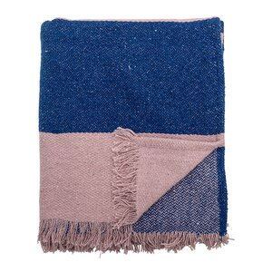 Bloomingville Pledd Cadeo 160x130 cm blå