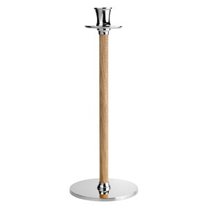 Hilke Alto Basso lysestake L 35 cm forniklet messing/eik