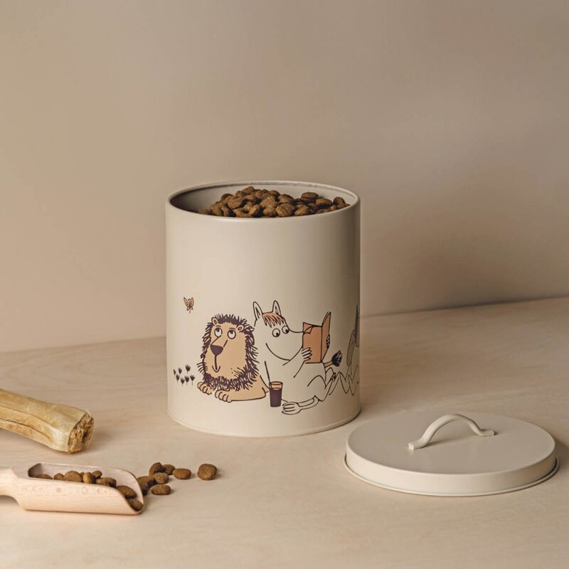 Muurla Moomin for Pets metallbokser 2 stk 19+21 cm beige