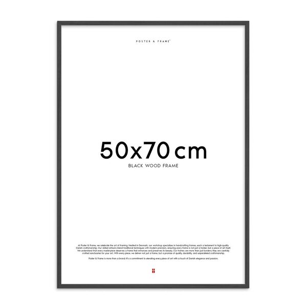 Poster & Frame – Treramme 50×70 cm svart