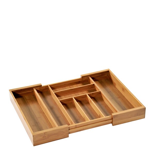 Kesper Bestikkskuff justerbar 57x45x5 cm bambus