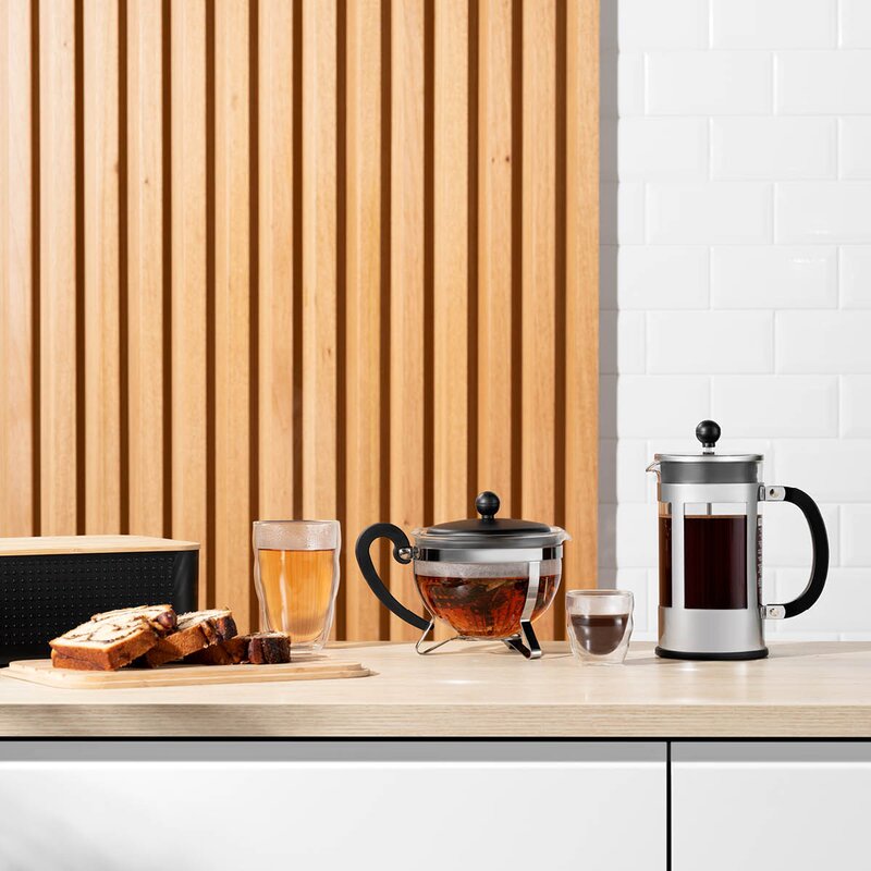 Bodum Kenya presskanne 1L 8 kopper forkrommet