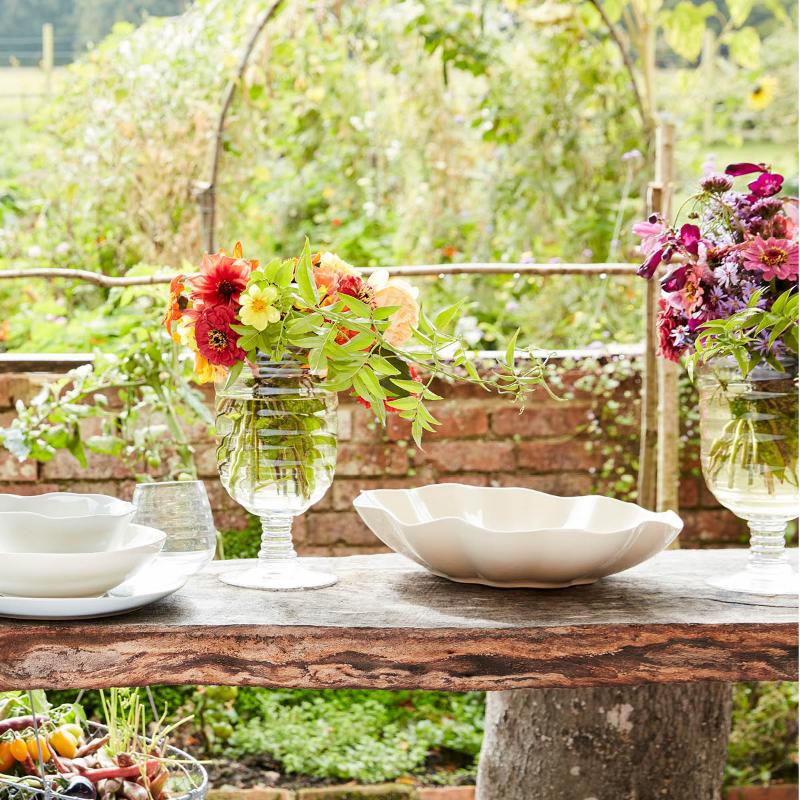 Sophie Conran Floret serveringsskål 33 cm kremhvit