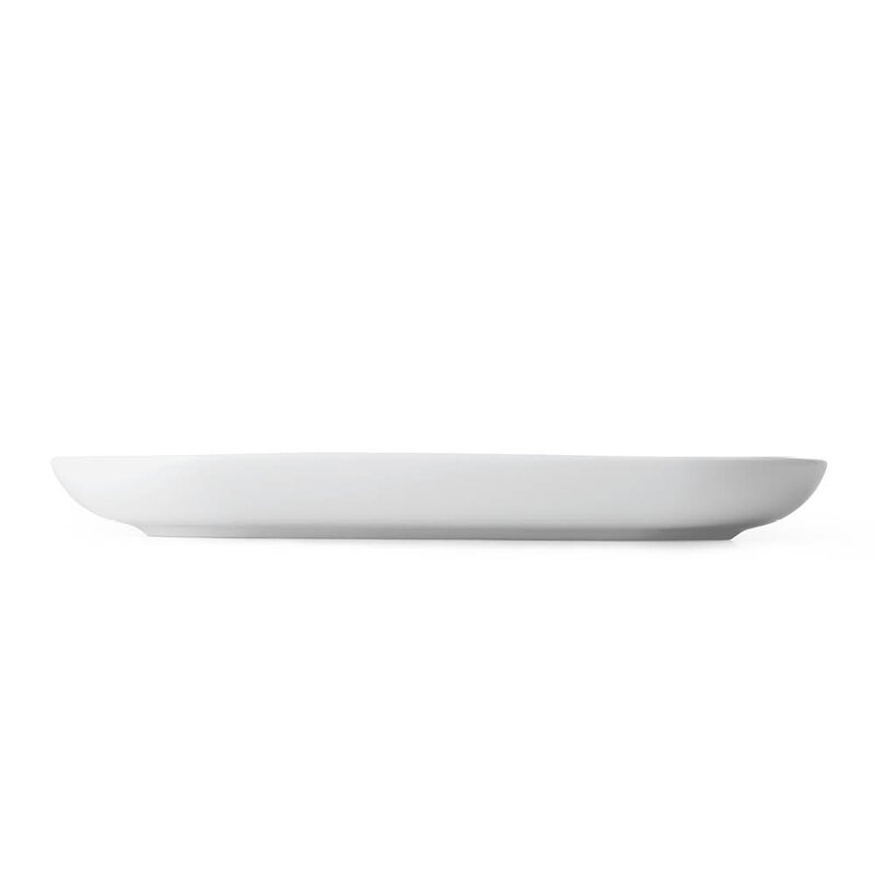 Royal Copenhagen Hvit Riflet trekantet fat 23 cm