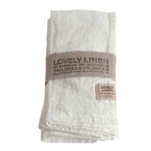 Lovley Linen Lovely serviett lin 45x45 cm 4 stk Off-White