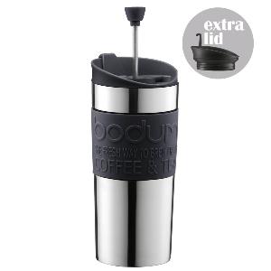 Bodum Travel mug termokopp m/ekstra lokk svart