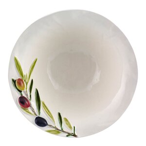 Bordallo Pinheiro Olival skål 18,8 cm 54 cl oliven hvit