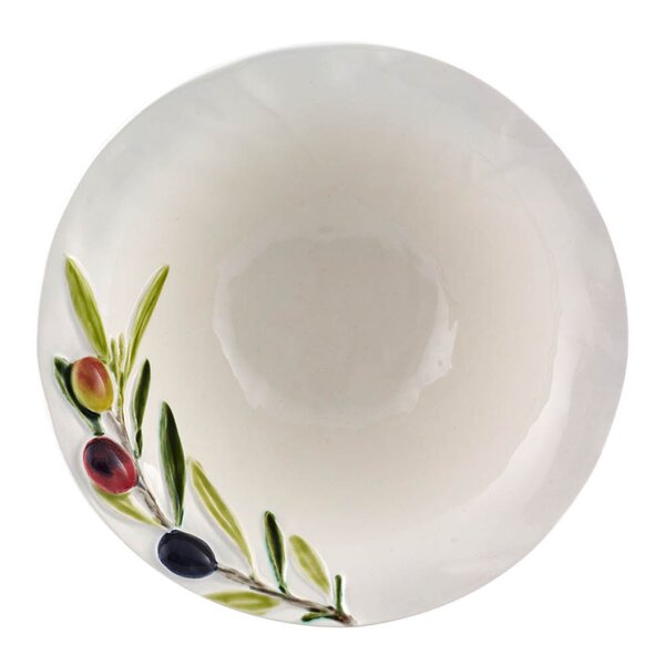 Bordallo Pinheiro Olival skål 18,8 cm 54 cl oliven hvit