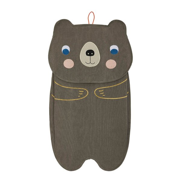 OYOY Darling Bear veggoppbevaring 77x40 cm Brown