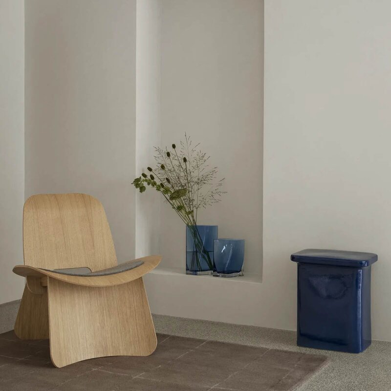 Blomus Duasis vase medium 28x18x10 cm blå