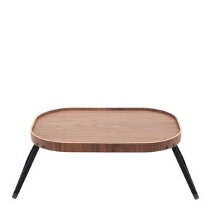 Bosign CurveLine sengebrett anti-slip 45x35 cm valnøtt/svart