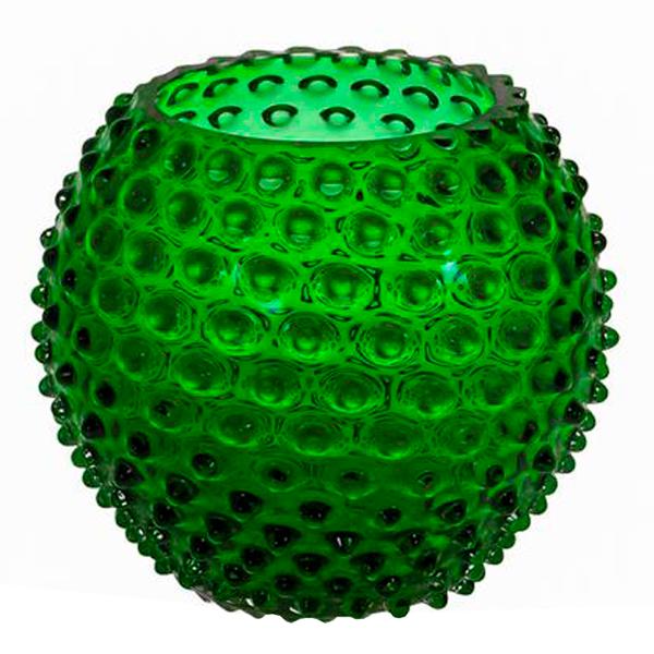 Klimchi – Hobnail vase 25 cm dark green